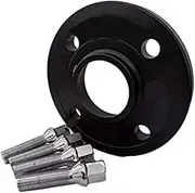 [Pexorin] Wheel Spacers Suit Kit 4x100 CB:56.1 Wheel Adapter, for MINI Cooper, Coupe Cabrio Clubman One Roadster Separadores Wheel Spacer(Black 1PCS 25MM M12X1.5)