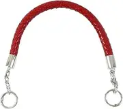 Purse Strap 2Pcs 30-60cm Women's Bags Strap Weave Leather Rope Handles Handbag Shoulder Straps DIY Handmade Replace Chain Bag Accessories Straps
