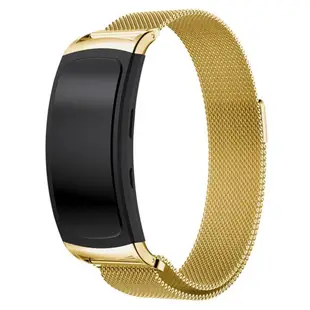 金屬錶帶適用於三星Galaxy Gear Fit2智慧手環SM-R360金屬錶帶磁吸不銹鋼表帶