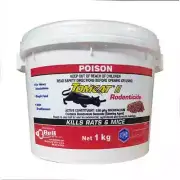 TOMCAT II Blox 400g 1kg Red Kills Rat & Mice Rodent Bait