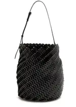 Rabanne Disc Leather Bucket bag - Black ONE SIZE
