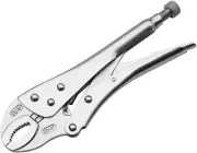 12-Inch Heavy Duty Locking Pliers, Chrome Vanadium Steel, Curved Jaw Locking Pli