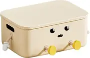 Mini Desk Trash Can - Fashion Desktop Trash Can | Desktop Trash Can, Tiny Desk Trash Can, Compact with Lid Anti-Smell Push Open Cute Space Saving Waste Box for Bathroom Kitchen and Cars