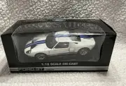 Beanstalk Group Ford GT Concept 1:18 Scale Diecast Car White Blue 10021