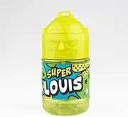 Super Louis Personalised Kids Water Bottle with Straw