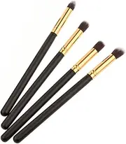 NOLITOY 4pcs Set Eye Make-up Brush Kit Highlighter Brushes Synthetic Hairs Brushes Glitter Makeup Brushes Cosmetics Brush Tool Glitter Eyeshadow Makeup Pencil Eyeshadow Stick Black
