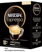 Nescafe Gold Espresso instant Coffee Sachets Pour into Hot Water&Ready To Drink