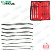 8 Pcs Hegar Dilator Set Uterine Urethral Diagnostic Cervical Sounds German Grade