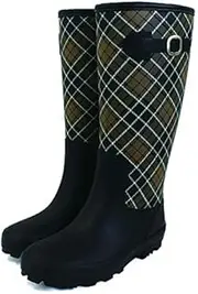 Shinsei Foot Work SS-0167 Rain Boots, Urethane Upholstery, Warm Feet, Brown