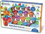 Learning Resources Alphabet Acorns Activity Set, Homeschool, Visual & Tactile Learning Toy, 78 Pieces, Easter Basket Gifts, for Kids, Ages 3+