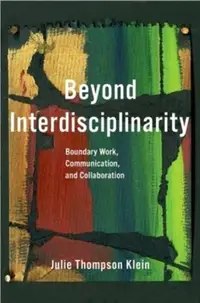 在飛比找三民網路書店優惠-Beyond Interdisciplinarity