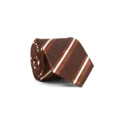 [Brioni] Brioni-Brown Silk Tie-Uomo OS OS