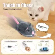 Electric Interactive Mouse Cat Toys Funny Plush Toy Smart Pet Interactive Moveme