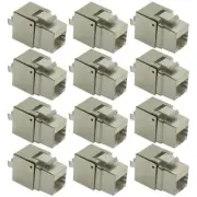 12 Pcs Cat6 RJ45 Network LAN Ethernet Shielded Keystone Jack 110 Punch Down 8P8C
