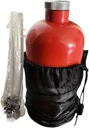 Jerry Cans Outdoor Oil Tank Automobile and Motorcycle Spare Oil Tank Portable Iron Oil Tank 1L Household Gasoline and Diesel Tank Fuel Can(1Lred)