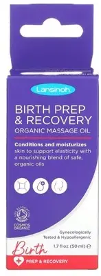 Lansinoh Birth Prep & Recovery organic massage oil 1.7 fl oz