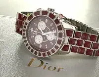 在飛比找Yahoo!奇摩拍賣優惠-Christian Dior 附盒 保証真品 天然真鑽 三眼