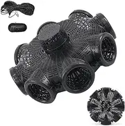 Fish Trap – Foldable Fishing Net Cage, Durable Nylon Mesh Basket | Easy Use Entry Design, Lightweight Portable Trap, Bait Catcher Gear for River Lake Pond Crabs Minnow Shrimp EEL Catching