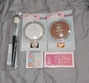 Makeup Bundle- Powder Brush, Finishing Powder, Bronzer, Highlighter & Blush BNIB