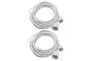 2PK Sansai 7M Power Extension Cord Lead 10A 240V 2400W Max Home Office AU 3-Pin