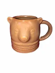 Bear Coffee Mug Threshold Brown Stoneware Tea Wildlife 3D Cup Wyoming Alaska