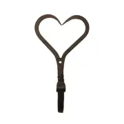 Rustic Forged Iron Heart Wall Hook Coat Hat Rack Kitchen Towel Hanger Home Decor