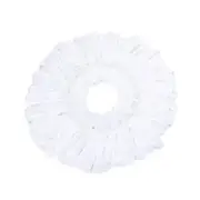 Kitchee Microfibre Mop Head Replacement for Kitchee Spin Mop - White Round