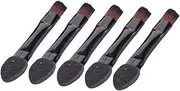 HAKIDZEL 50pcs Double-sided Makeup Brush Set Eye Shadow Eyebrow Brush Portable Gentle Sponge Applicator for Women Black for Levels