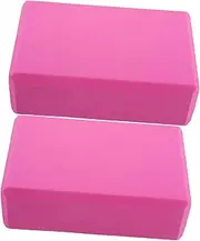 BRIGHTFUFU Eva Yoga Blocks 2pcs Non-slip Exercise Bricks for Pilates and Flexibility