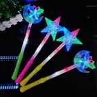 Flashing Lights up Glow Sticks Party Xmas Star Snowflake Flashing Sticks