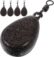 MUSISALY 5Pcs Fishing Sinkers Portable Iron Fishing Weights Durable Sinking Accessories for Freshwater Saltwater Fishing Each Smooth Edges for Line Protection