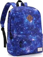 School Backpack, Kasqo 15.6 Inch Lightweight Backpack for Boys Girls Water-Resistant Travel Backpack Rucksack Bag Women Men Casual Daypack for School Work