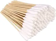 Dog Cotton Swabs, 15 Cm Dogs Cotton Buds, 100 Pcs Dog Ear Cleaner, Cotton Swab Sticks with Wood Handle, Multi Application Ears Swabs, Cotton Buds for Cat Dog Ear Wax Removal