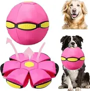 The Doggy Disc Ball, Doggie Disc Ball, Dog Disc Ball That Jumps, Interactive Dog Ball with Lights, Doggy Disc Ball for Small Dogs-interactive Toy for Pups, UFO Magic Ball (3 Lights,D)