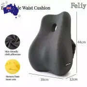 Memory Foam Waist Cushion Massage Back Orthopedic Pillow Lumbar Office Chair Cus