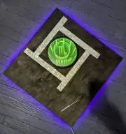Scorpio Zodiac Wall Clock LED Infinity Mirror Modern Art Birth Sign Astrology
