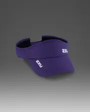 Run Visor, 2XU, OSFA, Future Dusk/White, Unisex