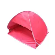 Automatic Quick Opening Sunshade Headrest Tent L 80x50x55cm (Red) for Indoor and