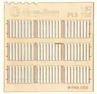 Model Scene HO Scale 1/87 Picket Fence - Medium Plank Type 5