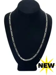 NEW - 5.0mm Fiagro Chain in Solid .925 Sterling Silver - 24" (TRP053718)