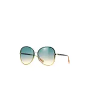 Gradient bezel sunglasses 60 Green