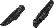 Motorcycle Front Footrests Passenger Foot Rest Foot Pegs Pedal Compatible With Road King EFI FLHRSI/FLHRS Road King FLHR/EFI FLHRI(Black)