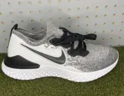 Nike Epic React Flyknit 2 Running Shoe BQ8927 102 Black White Oreo Womens Size 8