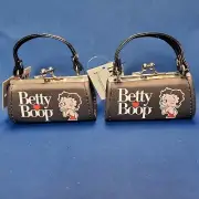 Betty Boop Faux Leather Kiss Lock 4 Inch Clasp Coin Purse 2 Pack Mini Size New