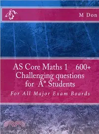 在飛比找三民網路書店優惠-As Core Math 1 ― Exam Style 60