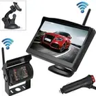 Wireless Reverse Camera 5" Rear View Monitor Kit for 12V-24V Bus Caravan Truck