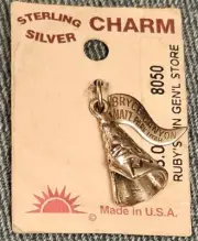 VNTG Sterling Teepee Bryce Canyon National Park UT Charm on Original Card