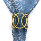 6pcs Napkin Holders Multi-purpose No Fading Table Decoration Napkin Rings