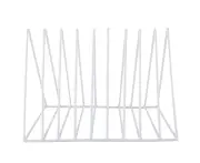 Rewera Metal Triangle Iron Desktop Bookshelf Multi-Functional Book Magazine Storage Rack Holder