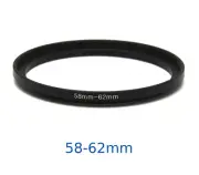 Lens filter adapter ring 58-62mm step-up DSLR Nikon Canon universal professional
